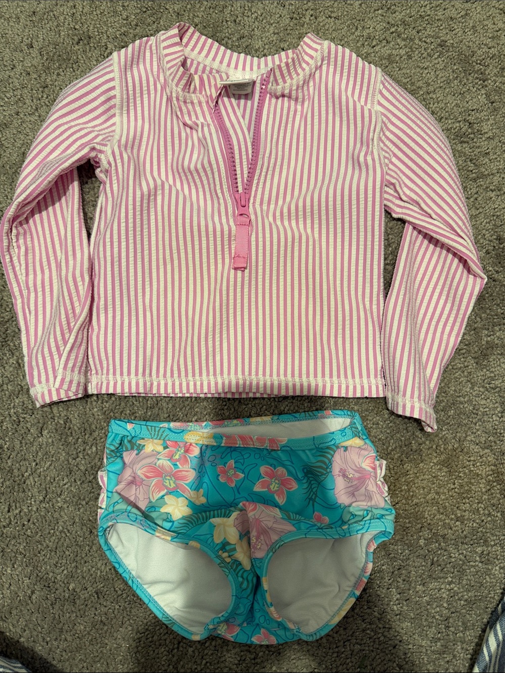 Ruffle Butts Girls Two-Piece Swim Set